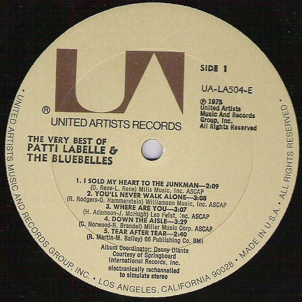 Labelle, Patti & The Bluebelles - The Very Best Of Patti Labelle & The Bluebelles (VG+) (Vinyl LP)