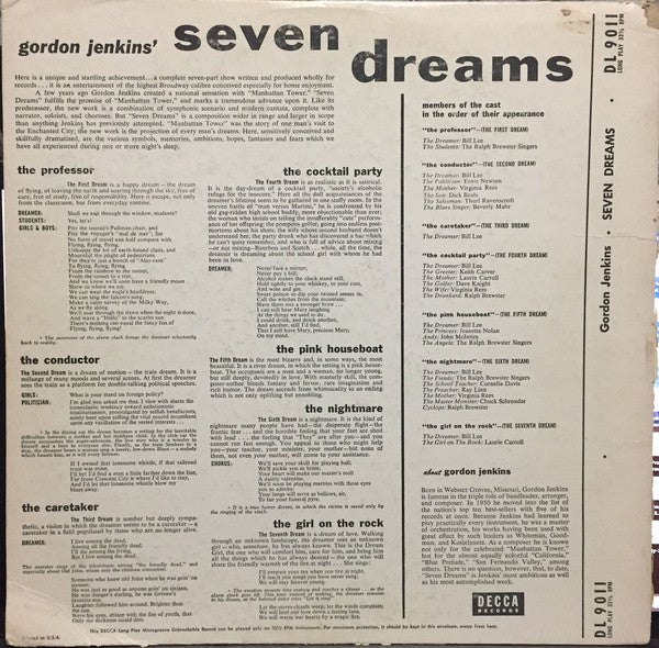 Jenkins, Gordon - Seven Dreams (Vinyl, VG) (Vinyl LP)