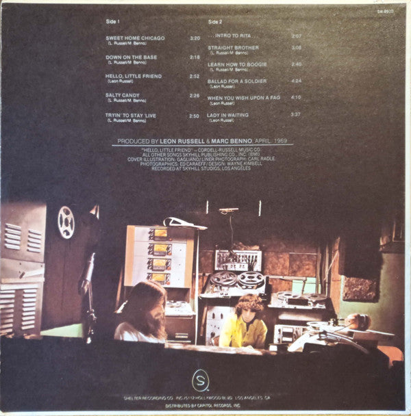 Russell, Leon & Marc Benno - Asylum Choir II (Vinyl, VG+) (Vinyl LP)