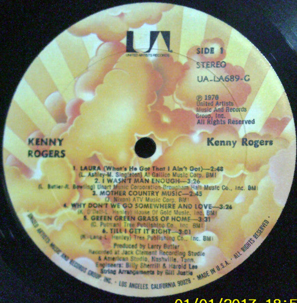 Rogers, Kenny - Kenny Rogers (Vinyl, M) (Vinyl LP)