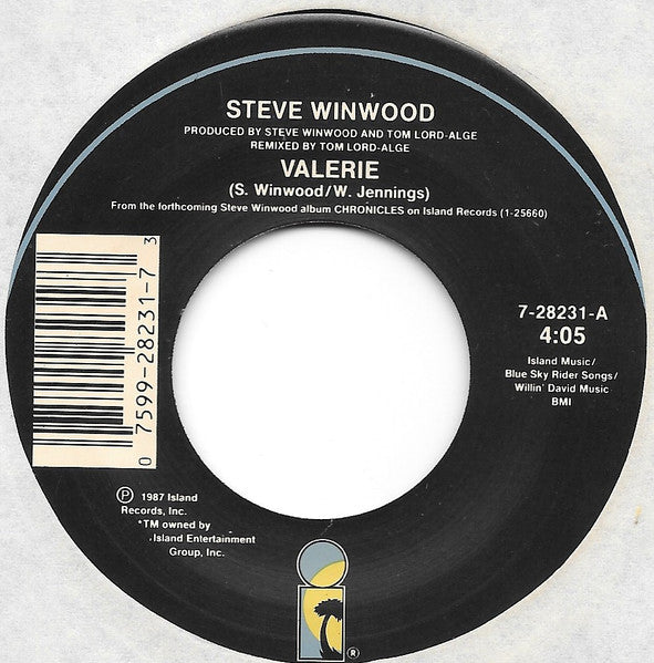 Winwood, Steve - Valerie (Vinyl, NM or M-) (Vinyl LP)