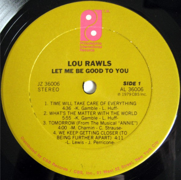 Rawls, Lou - Let Me Be Good To You (VG) (Vinyl LP)