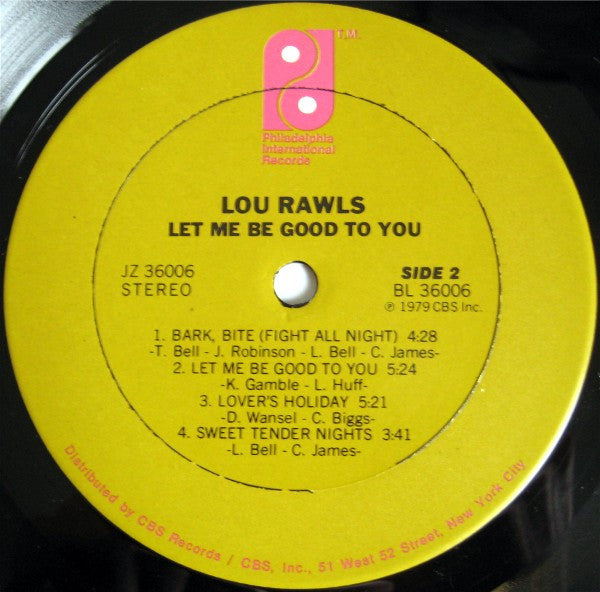 Rawls, Lou - Let Me Be Good To You (VG) (Vinyl LP)