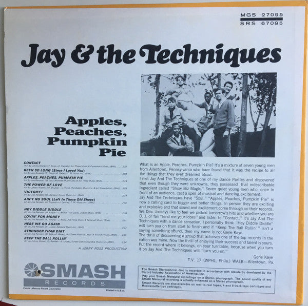 Jay & The Techniques - Apples, Peaches, Pumpkin Pie (VG+) (Vinyl LP)