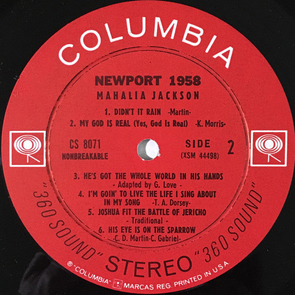 Jackson, Mahalia - Newport 1958 (Vinyl, VG) (Vinyl LP)