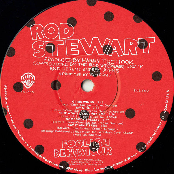 Stewart, Rod - Foolish Behaviour (Vinyl, VG+) (Vinyl LP)