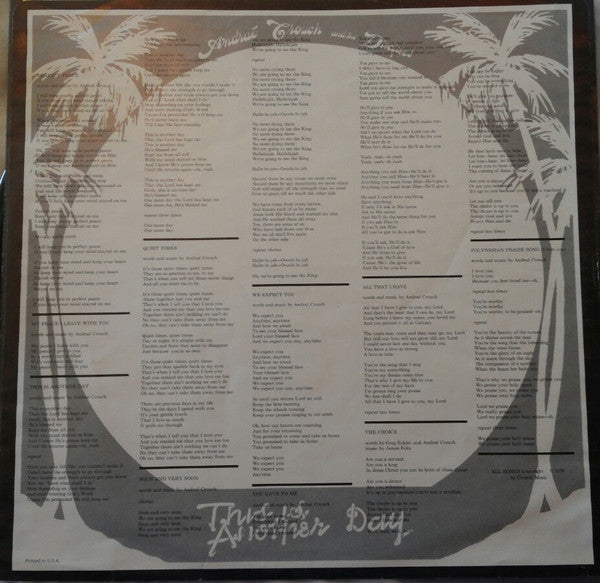Crouch, Andrae And The Disciples - This Is Another Day (VG+) (Vinyl LP)