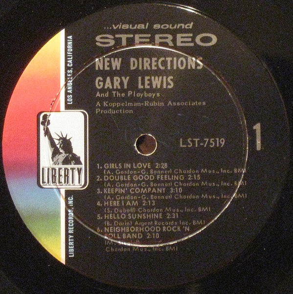 Lewis, Gary & The Playboys - New Directions (VG+) (Vinyl LP)