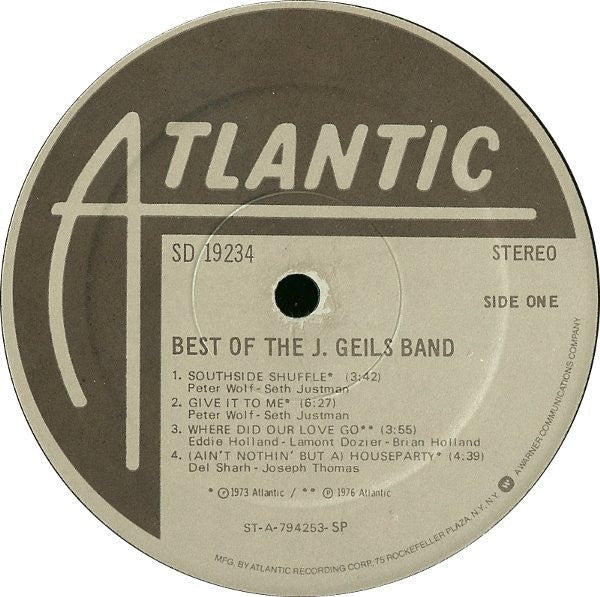 Geils, J. Band - Best Of The J. Geils Band (Vinyl, VG+) (Vinyl LP)