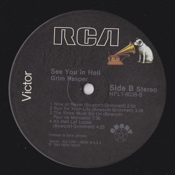 Grim Reaper  - See You In Hell (Vinyl, VG+) (Vinyl LP)