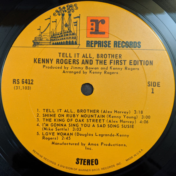 Rogers, Kenny And The First Edition - Tell It All, Brother (Vinyl, VG) (Vinyl LP)