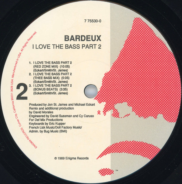 Bardeux - I Love The Bass Part Two (VG+) (Vinyl LP)