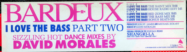 Bardeux - I Love The Bass Part Two (VG+) (Vinyl LP)