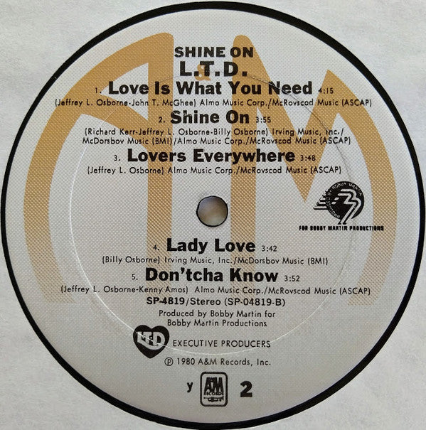 L.T.D. - Shine On (VG) (Vinyl LP)