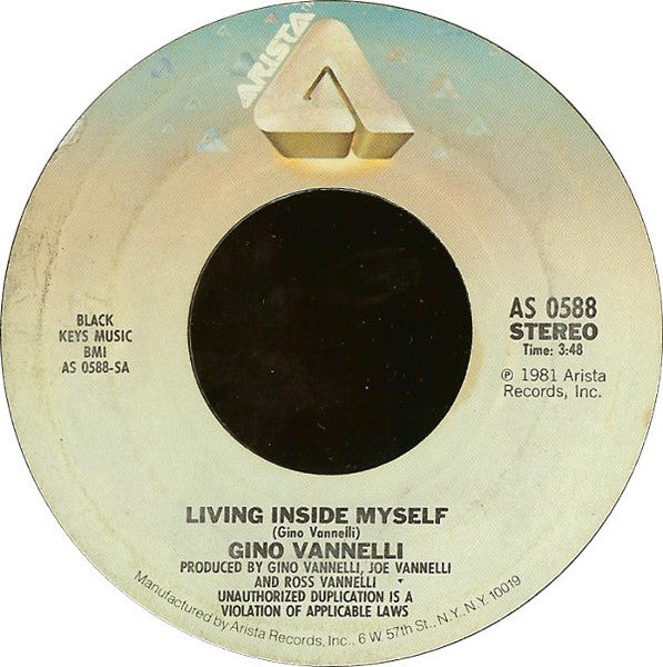 Vannelli, Gino - Living Inside Myself (VG+) (Vinyl LP)
