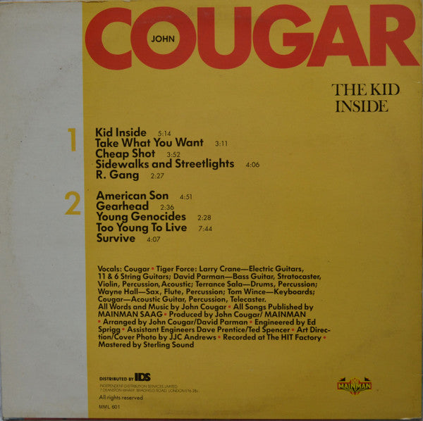 Cougar, John - The Kid Inside (Vinyl, VG+) (Vinyl LP)