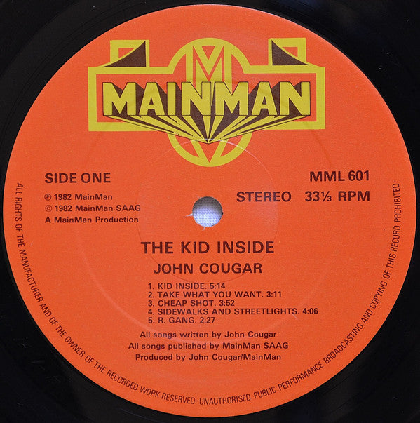Cougar, John - The Kid Inside (Vinyl, VG+) (Vinyl LP)