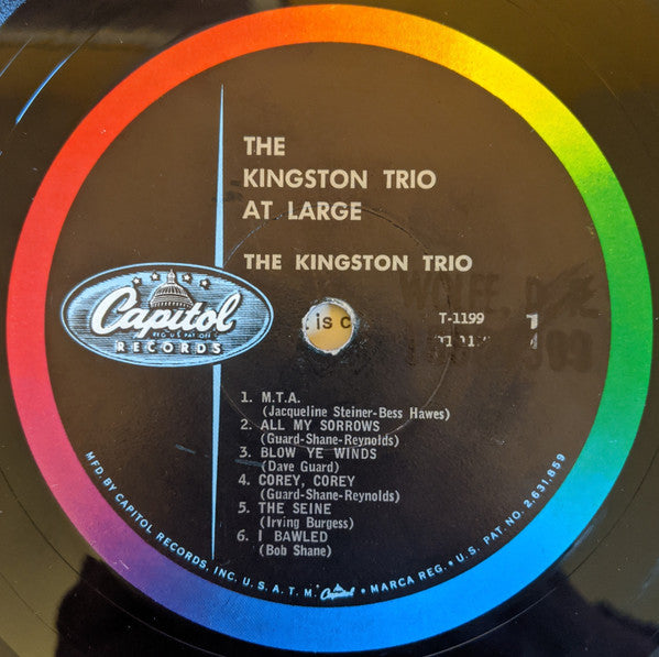 Kingston Trio - At Large (VG) (Vinyl LP)
