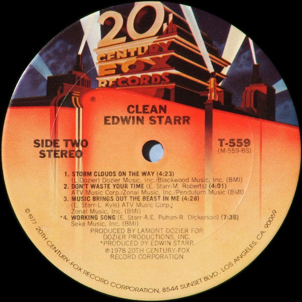 Starr, Edwin - Clean (VG+) (Vinyl LP)