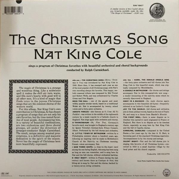 Cole, Nat King - The Christmas Song (Vinyl, NM or M-) (Vinyl LP)