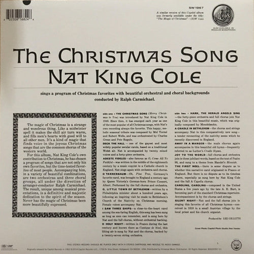 Cole, Nat King - The Christmas Song (Vinyl, NM or M-) (Vinyl LP)