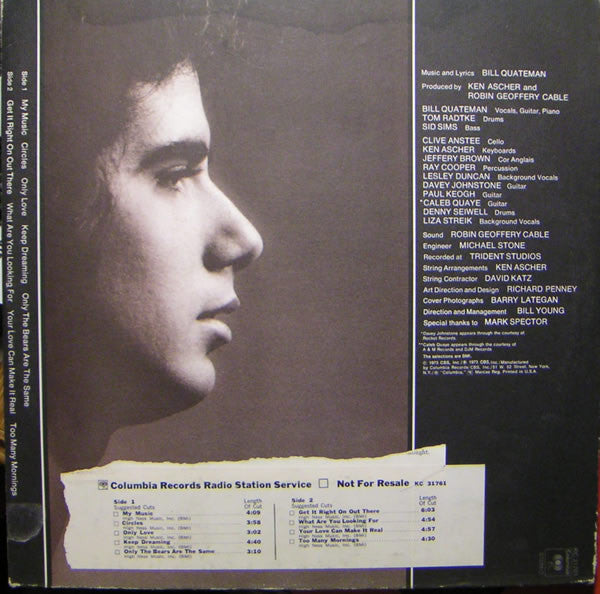 Quateman, Bill - Bill Quateman (VG) (Vinyl LP)