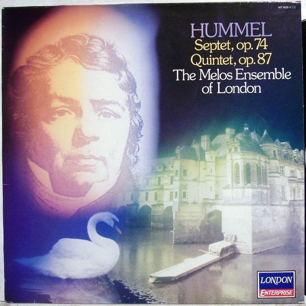 Hummel, Melos Ensemble Of London - Septet, Op. 74 / Quintet, Op. 87 (NM or M-) (Vinyl LP)