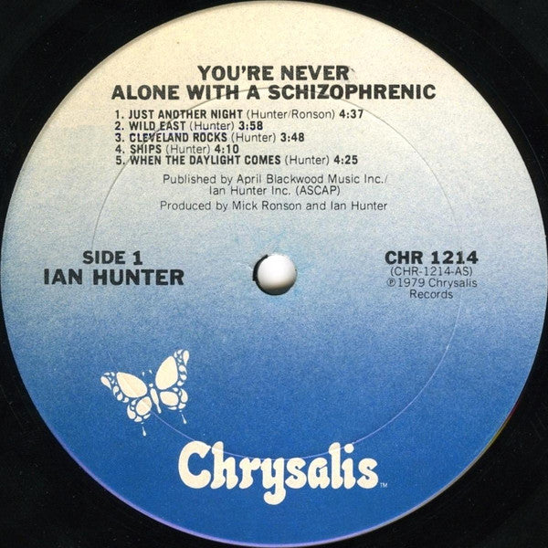 Hunter, Ian - You're Never Alone With A Schizophrenic (VG+) (Vinyl LP)