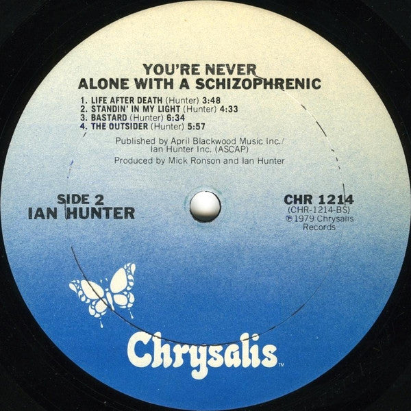 Hunter, Ian - You're Never Alone With A Schizophrenic (VG+) (Vinyl LP)