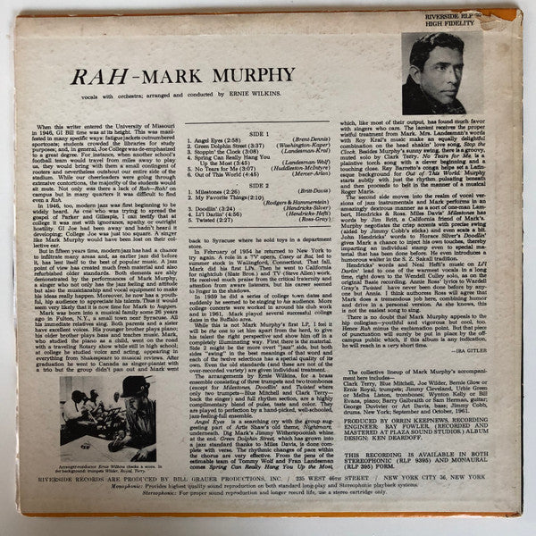 Murphy, Mark - Rah (VG+) (Vinyl LP)