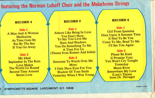 Luboff, Norman Choir And The Melachrino Strings - Love Letters (VG+) (Vinyl LP)