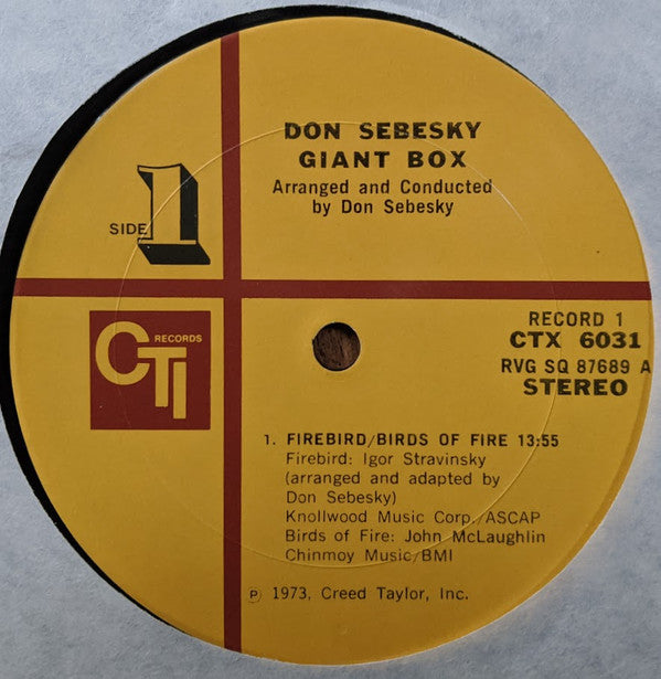 Sebesky, Don - Giant Box (VG+) (Vinyl LP)