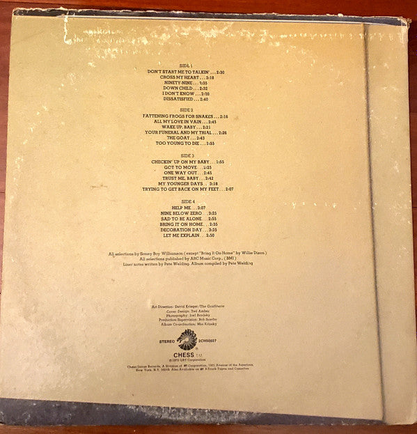 Williamson, Sonny Boy - This Is My Story (Vinyl, VG+) (Vinyl LP)