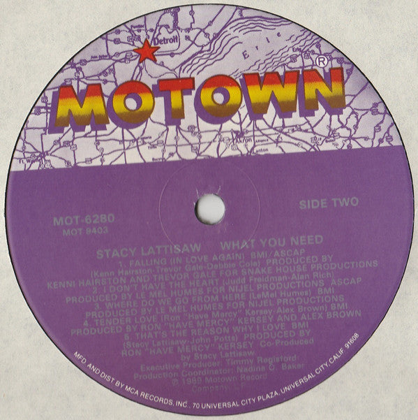 Lattisaw, Stacy - What You Need (VG) (Vinyl LP)