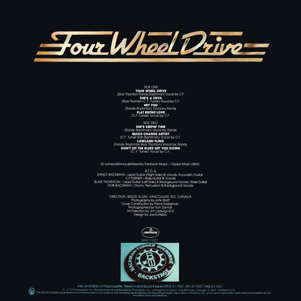 Bachman-Turner Overdrive - Four Wheel Drive (VG+) (Vinyl LP)