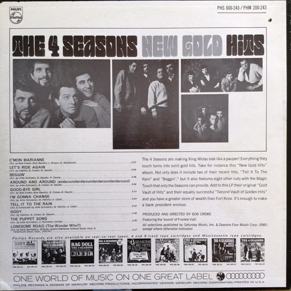 4 Seasons - New Gold Hits (M) (Vinyl LP)