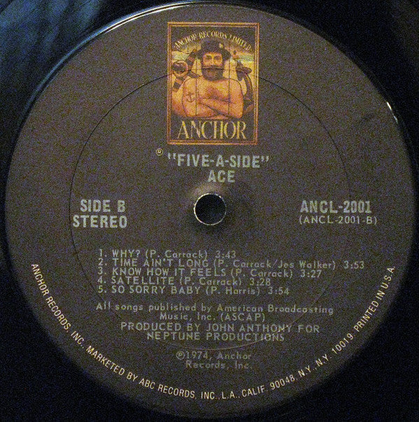 Ace  - Five-A-Side (VG+) (Vinyl LP)