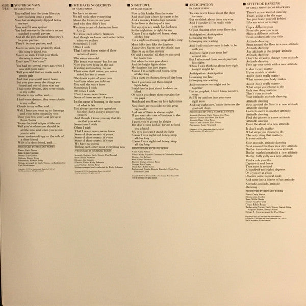 Simon, Carly - The Best Of Carly Simon (Vinyl, VG+) (Vinyl LP)