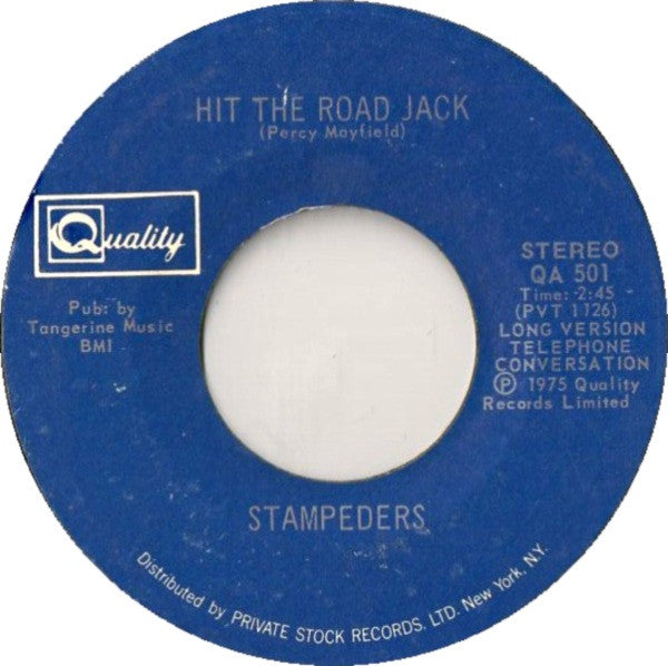 Stampeders - Hit The Road Jack / Hard Lovin Woman (VG) (Vinyl LP)