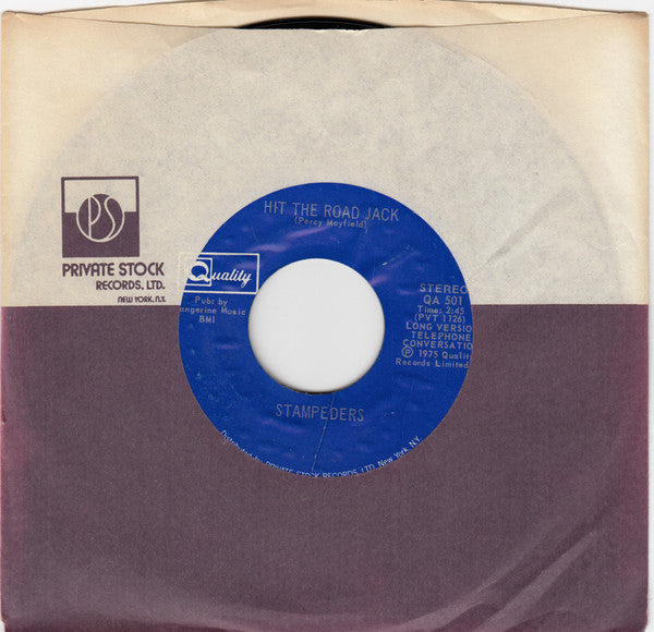 Stampeders - Hit The Road Jack / Hard Lovin Woman (VG) (Vinyl LP)