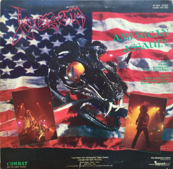 Venom  - American Assault (Vinyl, VG+) (Vinyl LP)