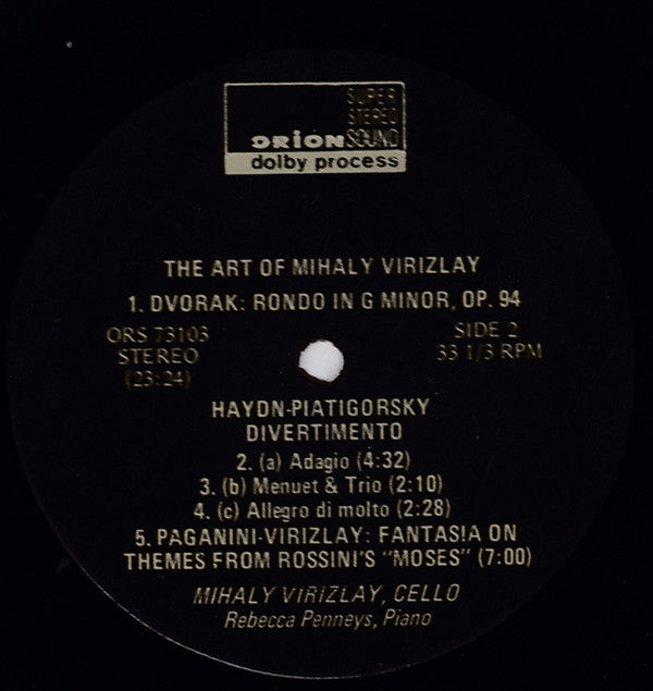 Virizlay - The Art Of Mihaly Virizlay (VG+) (Vinyl LP)