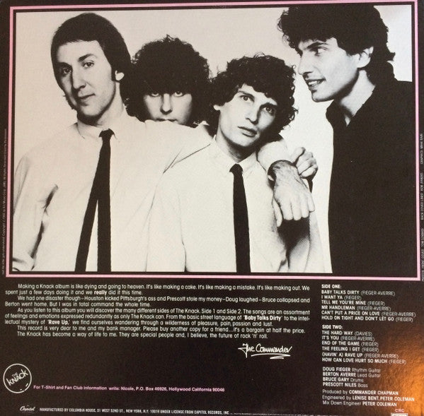 Knack  - ...But The Little Girls Understand (VG+) (Vinyl LP)