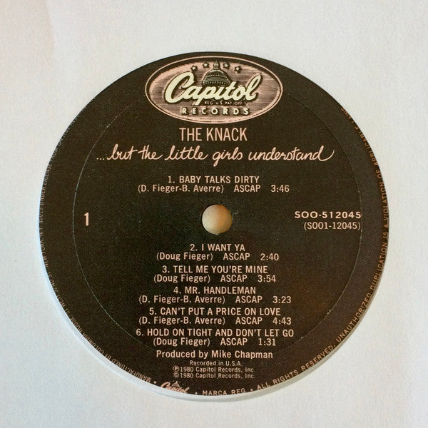Knack  - ...But The Little Girls Understand (VG+) (Vinyl LP)