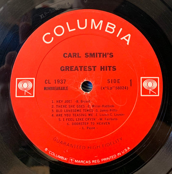 Smith, Carl - Carl Smith's Greatest Hits (Vinyl, VG) (Vinyl LP)