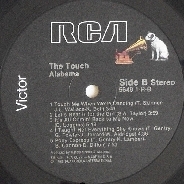 Alabama - The Touch (VG+) (Vinyl LP)