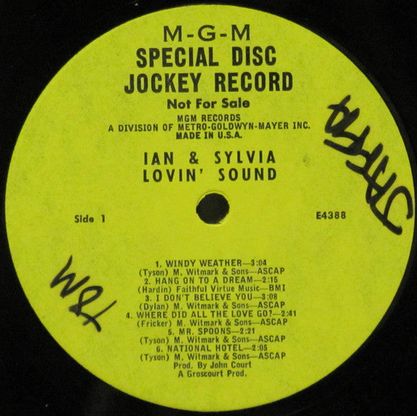 Ian & Sylvia - Lovin' Sound (VG) (Vinyl LP)
