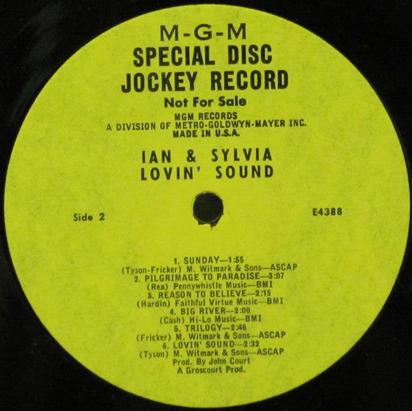 Ian & Sylvia - Lovin' Sound (VG) (Vinyl LP)