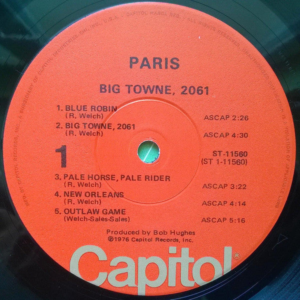 Paris  - Big Towne, 2061 (VG+) (Vinyl LP)