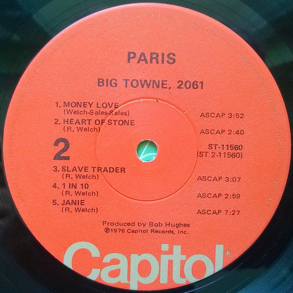Paris  - Big Towne, 2061 (VG+) (Vinyl LP)